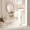 Bisini Elegant French Style Antique White Color Wall Console Table With Mirror For Living Room Furniture BF05-160624-9
