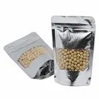 tobacco leaf bag plastic packaging pouch with clear frosted window
