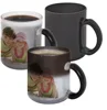 Hot water glass Color Changing Mug Ceramic Sublimation Magic Mug 11oz