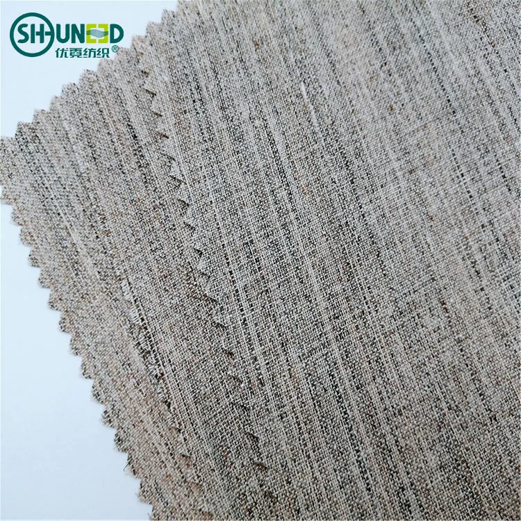China Soft Wool Suit Woven Hair Interlining Canvas Fabric for Garment Suit