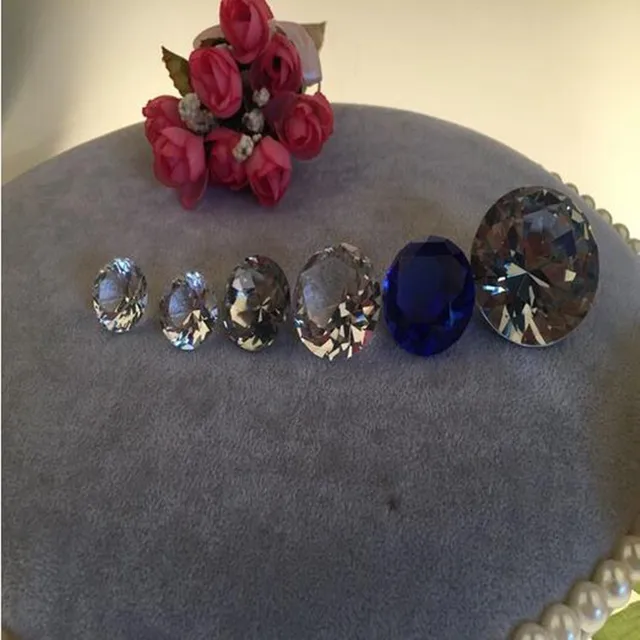 wholesale glass crystal diamond cut for home decorative