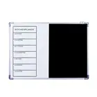 Magnetic Monthly Weekly Calendar Planner Dry Erase Whiteboard Chalkboard in Aluminum Frame