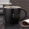 Matte Black Matt White Porcelain Handmade 400ml 16OZ porcelain tea coffee cup ceramic mug with customized logo Joyshakers Cup