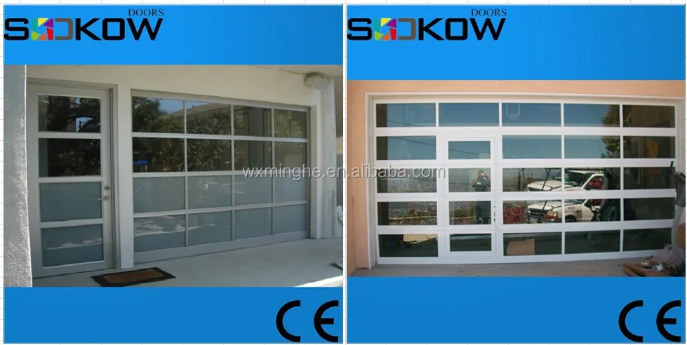 Aluminium-garagentor / Sektionaltor Aus Aluminium-glas / Aluminium