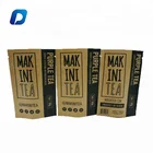 Customized printed aluminum foil ziplock paper tea bags