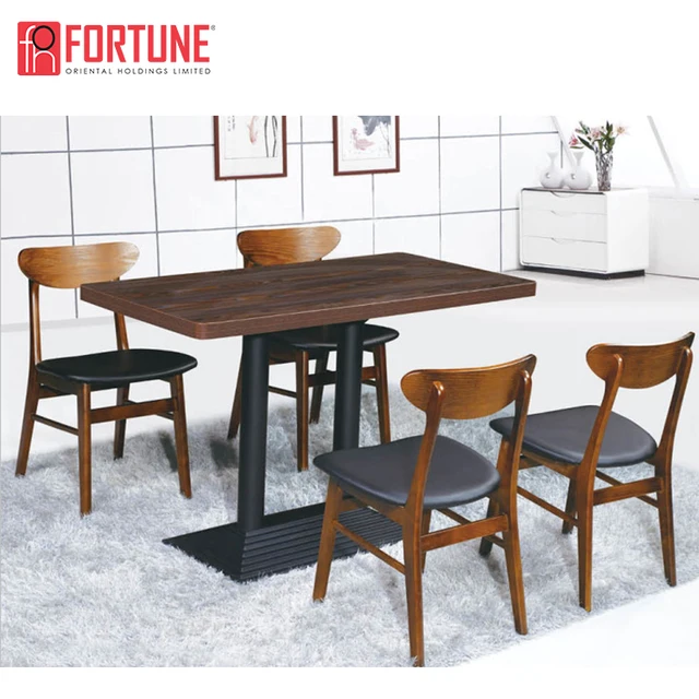 Leather chairs dining table set dining room furniture made in china