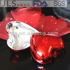 Customized luxury red heart shaped plastic container wedding candy box