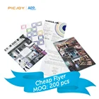 Wholesale A5 210x148mm 300gsm glossy coated paper cheap flyer printing with glossy lamination printing in shanghai