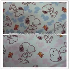 dog pattern printed white flannel cotton flannel fabric stocklots for baby diaper