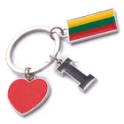 new custom metal souvenir Lithuania keyring