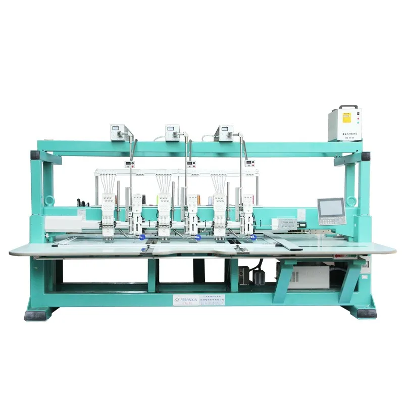 Computerized coiling mixed embroidery machine with lacer cutting
