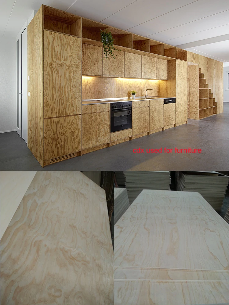 15mm 1220*2440mm softwood CDX plywood with FSC CARB certificate