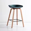 2018 hot sell bentwood plastic seat high chair for bar table