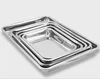 cheapest 4.8cm deep food tray stainless steel serving plate tray food tray
