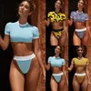 Swimwear Women Bathing Brazilian Thong Bikini 2019 Short Top T-shirt Style Sport Bikini