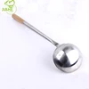 Hotel Restaurant Home Cooking Tool Set Stainless Steel Soup Ladle With Wooden Handle