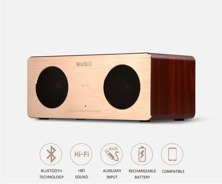 BSCI Super sound Wooden Bluetooth Speaker for home theater - ANKUX.COM