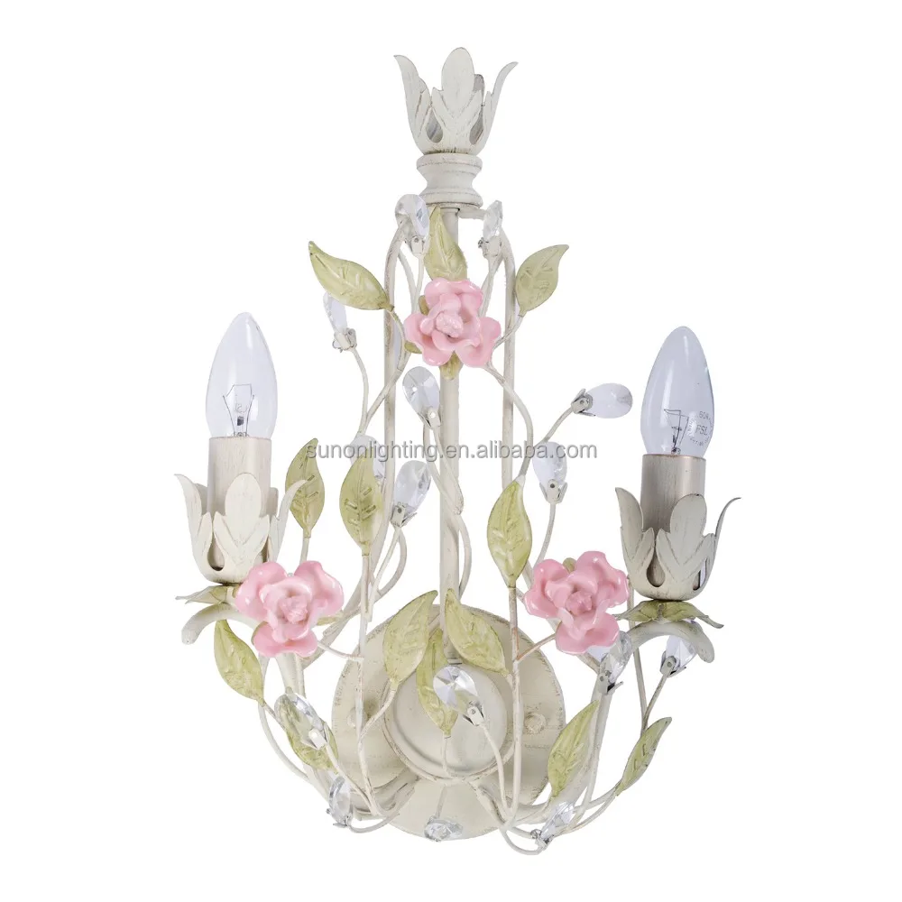 american wedding decorative ceramic flower crystal wall mounted