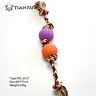 Toy Tennis Rope Toy Ball High Quality Suzhou Tianrui Rope Dog Toy With Colored Tennis Ball