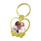 Premium Quality Custom Heart Shape Souvenir Metal Printed Keychain