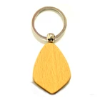 Custom Blank Keyholder Wood Promotional Gift Items Wooden Craft Keychain