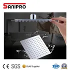 Thin stainless steel bathroom water saving rain shower head