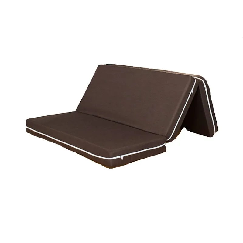 Manufacture customized portable 3D mesh knitted fabric high density foam travel three folding thin mattress - Jozy Mattress | Jozy.net