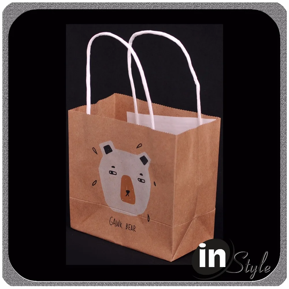 personalized paper gift bags online brown show bags
