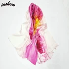 Customized 100% Chinese Silk Satin Scarf Long