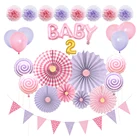 Craft tissue paper pom poms Baby birthday party supply set for party decorations