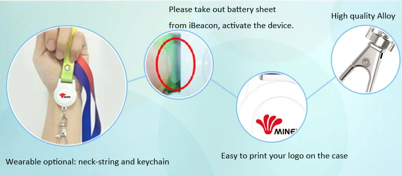 Bluetooth location exhibitor wearable beacon for exhibition monitoring