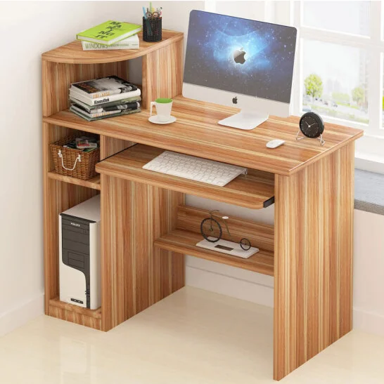 تصميم بسيط طاولة مكتب خشبي للكمبيوتر