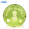 Green Painted Plywood Made Summer Decoration Pineapple Designed Wooden Light Box