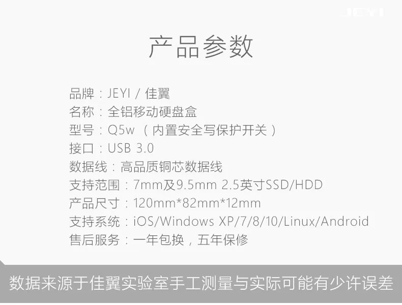 Jeyi Q5w 2 5 Mobile Hdd Ssd Box Usb3 0 Trim All Aluminium Sata3 Speed 9 5mm Or 7mm Harddisk Built In Read Only Switch View Read Only Jeyi Product Details From Jeyi Group On Alibaba Com