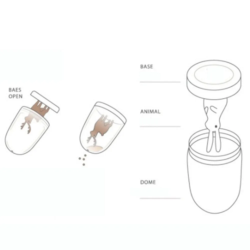 4PCS Kitchen Supplies Bottle Seasons Spice Seasoning Salt Pepper Shaker Condiment Shaker Container Animals Bottle KC1128