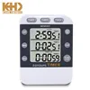 KH-TM041 KING HEIGHT Digital Kitchen Clock Stopwatch Alarm 3-Line Triple LCD Countdown Timer