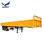 Bagged cement transport sidewall trailer side wall flatbed semi trailer