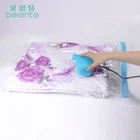 Transparent Space Saver Travel Trip Vacuum Compress Storage Bags with Hand Pump