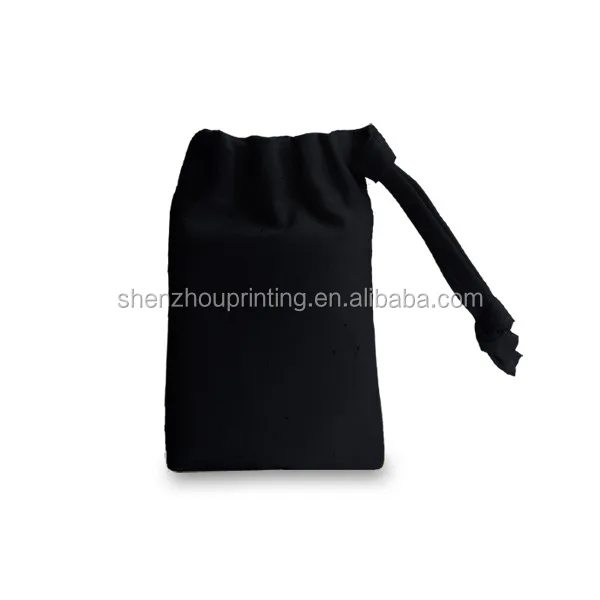 printed gift jewelry packing bags small drawstring cotton pouch