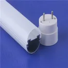1200mm t8 round tube light housing with extrusion pc over for led