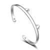 Fashion sweet and lovely ladies cat ears silver-plated silver bracelets wild party casual jewelry accessories