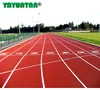Athletic track and field surface material for stadium