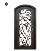 new cheap square top all hand forged home sliding iron doors prices IGA-24