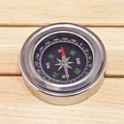 High Accuracy Portable Metal Compass with Stainless Casing for Outdoor Camping and Hiking
