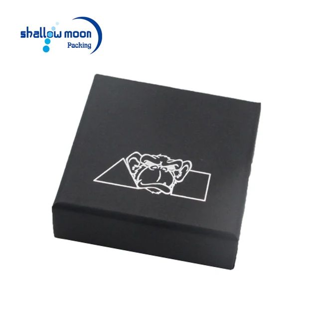 black paper cardboard jewelry gift boxes wholesale printing