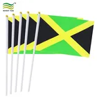 Country Polyester Mini Jamaica Custom Hand Held Flags