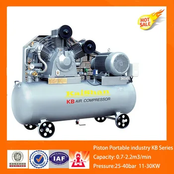 high-pressure piston air compressor Three Phase Belt piston air compressor, View v belt air compress