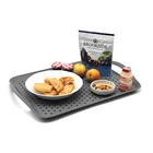 Wholesale Custom PP+TPR Food Anti-slip Serving Rolling Tray
