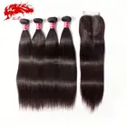 Real tangle free original virgin brazilian 100% human hair extensions silky straight remy human hair weft