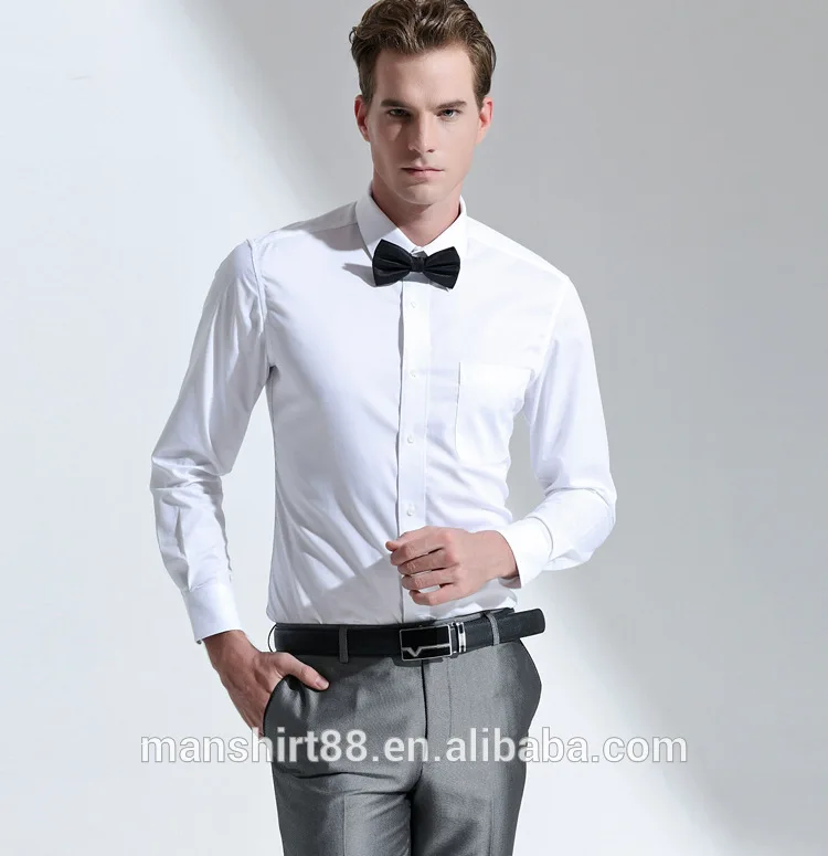 man"s long sleeve business dress shirt